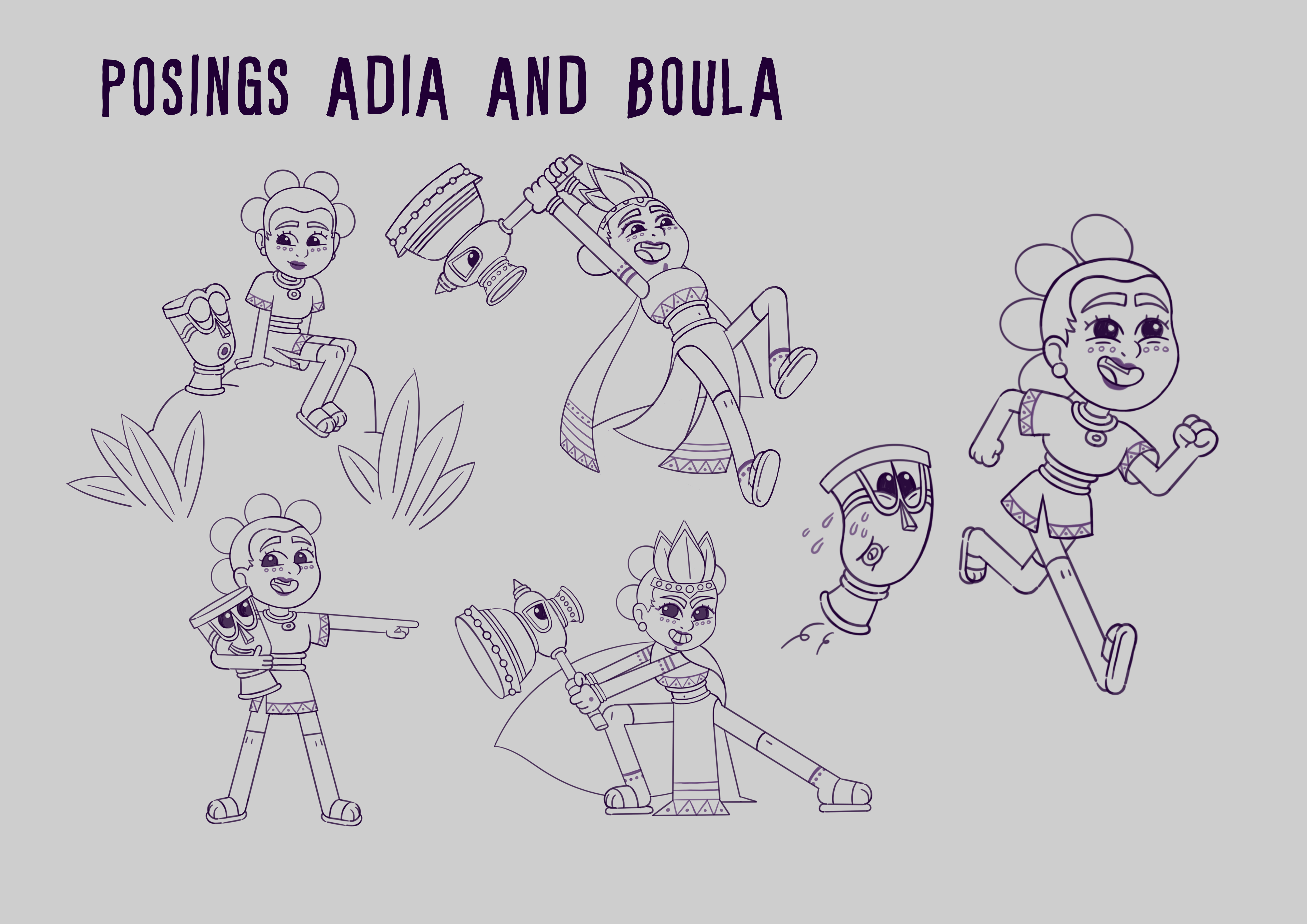 Adia et Boula_posings